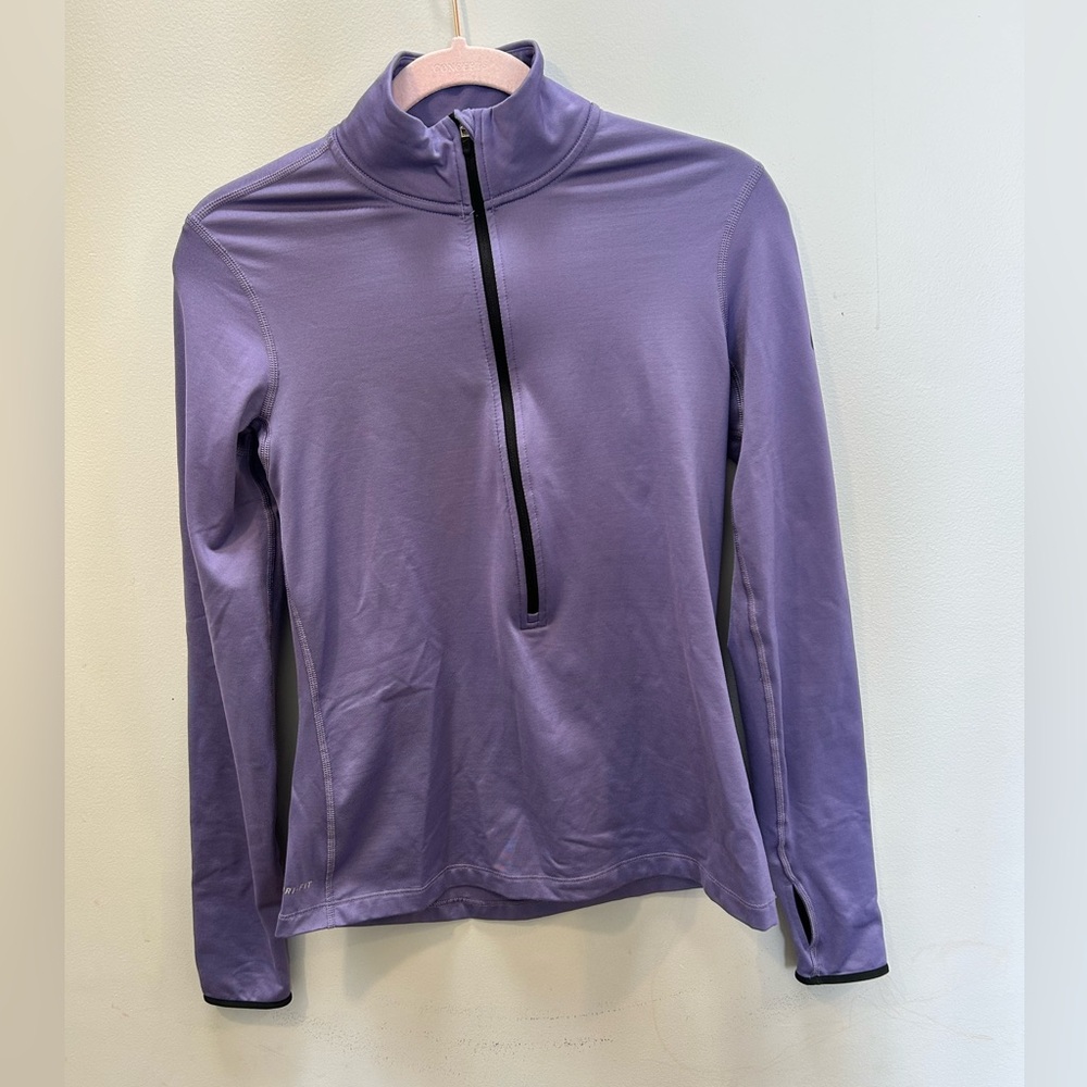 Nike Dri Fit Purple Quarter-Zip Pullover Medium